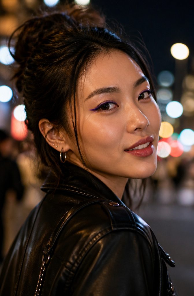 Fun Makeup Looks for 2026: 19 Ideas to Recreate 10 A model with a bold purple winged eyeliner.