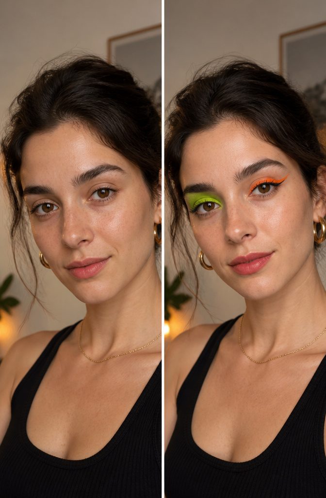 Fun Makeup Looks for 2026: 19 Ideas to Recreate 17 A model with two different colored eyes.